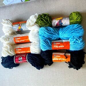 Vintage 1990’s Caron Heavy Rug Yarn bundle of 8 skeins